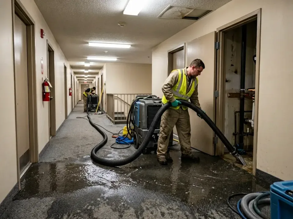 multi-unit-apartment-hallway-f-005 — frequently asked questions, Emergency Burst Pipe Water Extraction & Removal in Hillsvil…